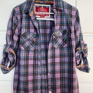 Superdry flannel size womens medium